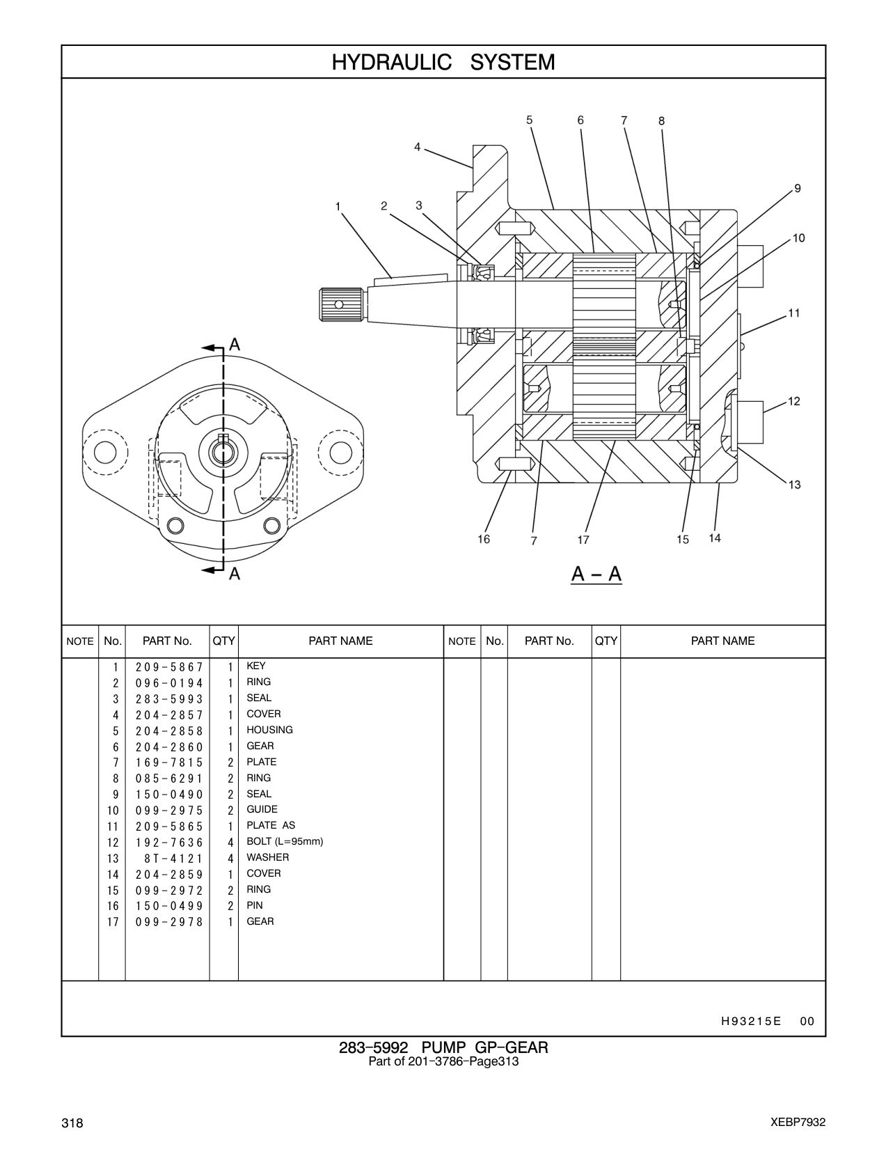 150-0499 PIN CAT parts manual diagram