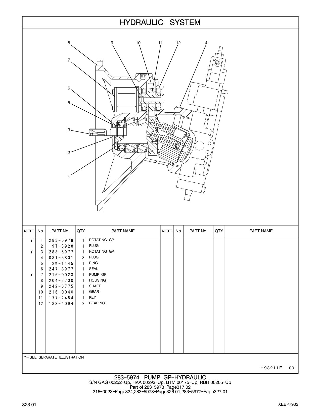 247-8977 SEAL CAT parts manual diagram
