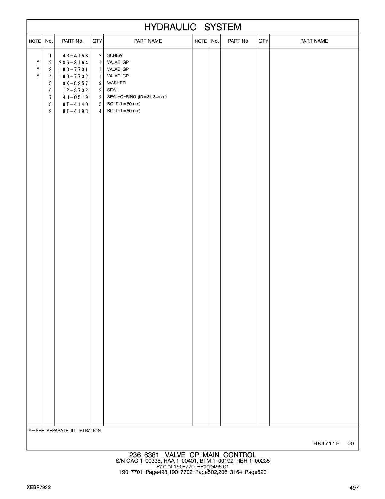 190-7702 VALVE GP CAT parts manual diagram