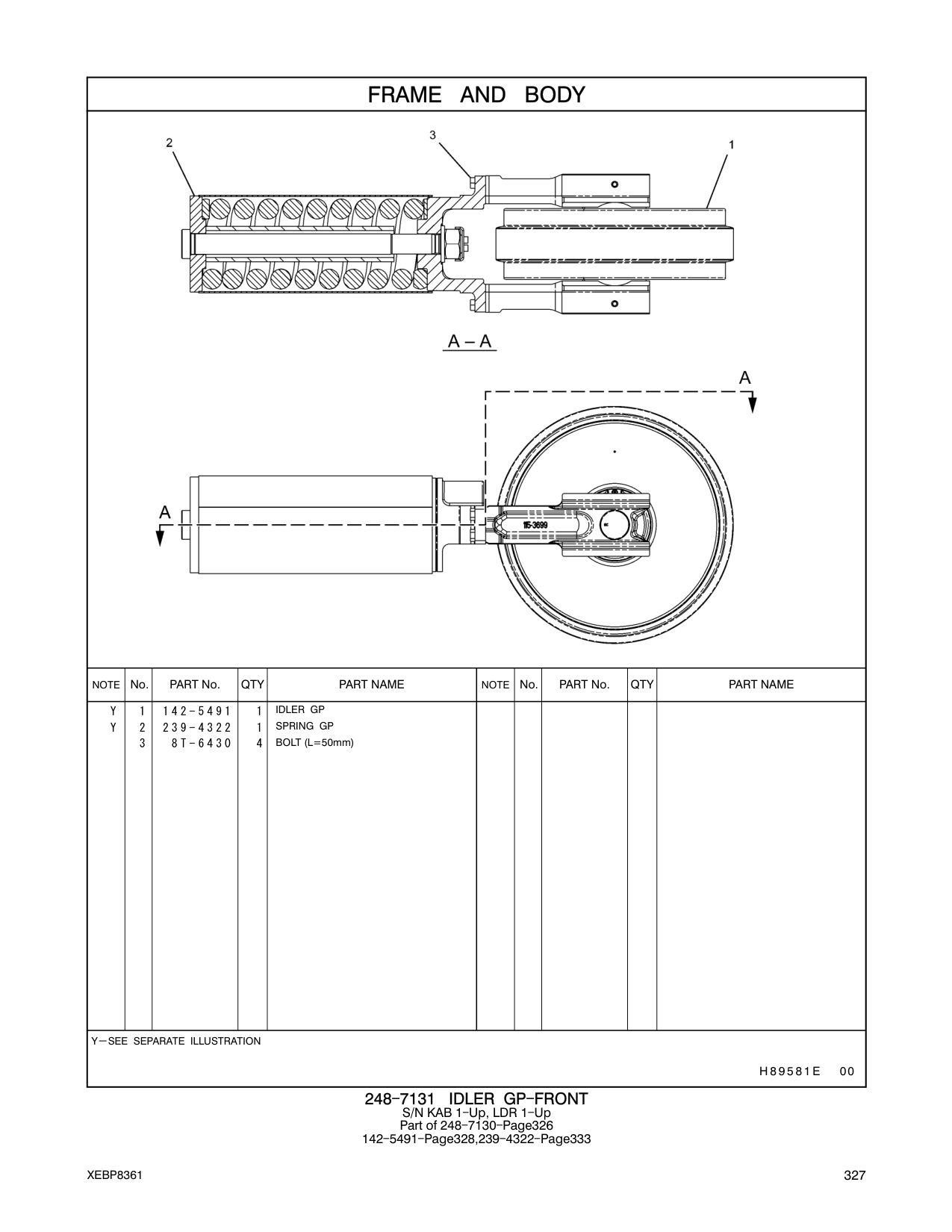 239-4322 SPRING GP CAT parts manual diagram