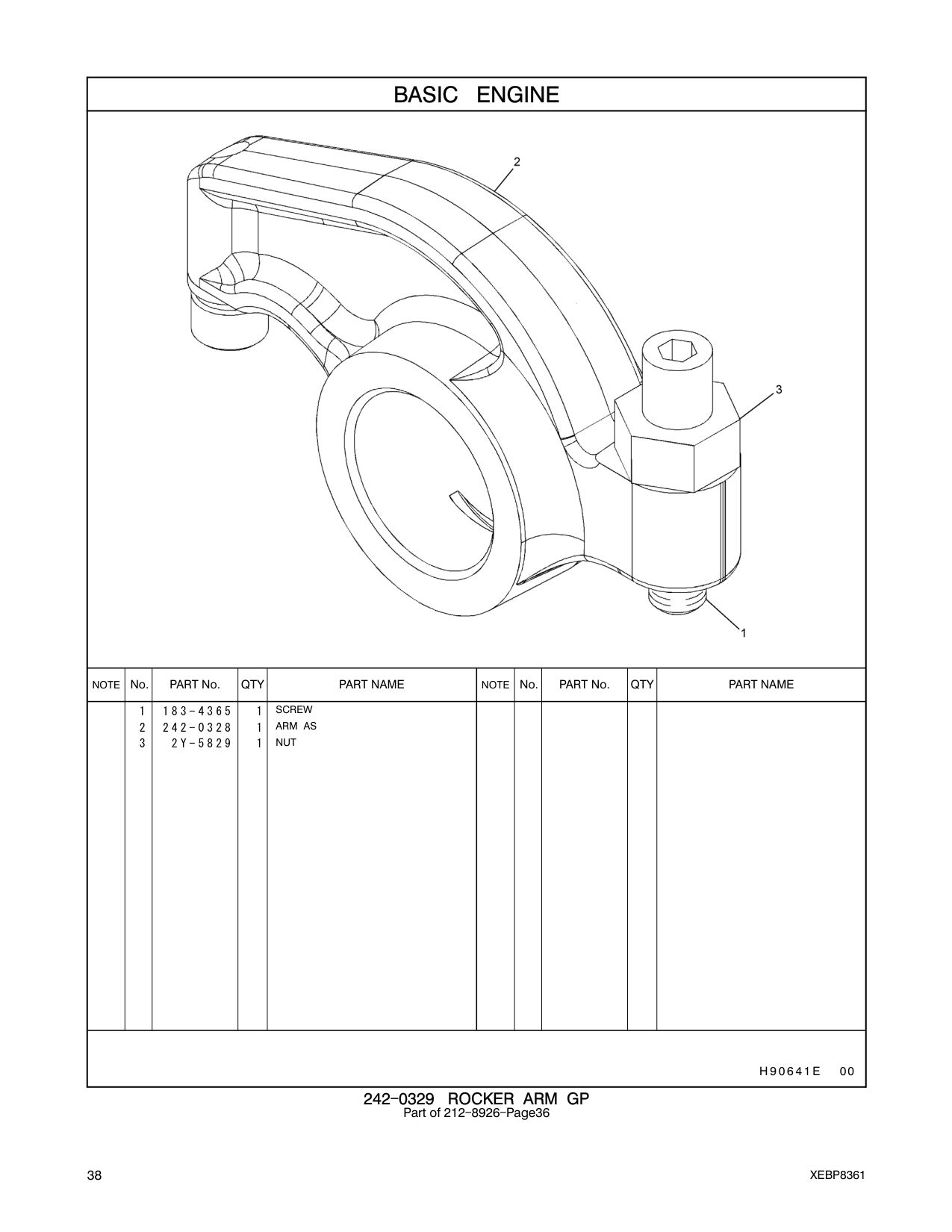 242-0328 ARM AS CAT parts manual diagram