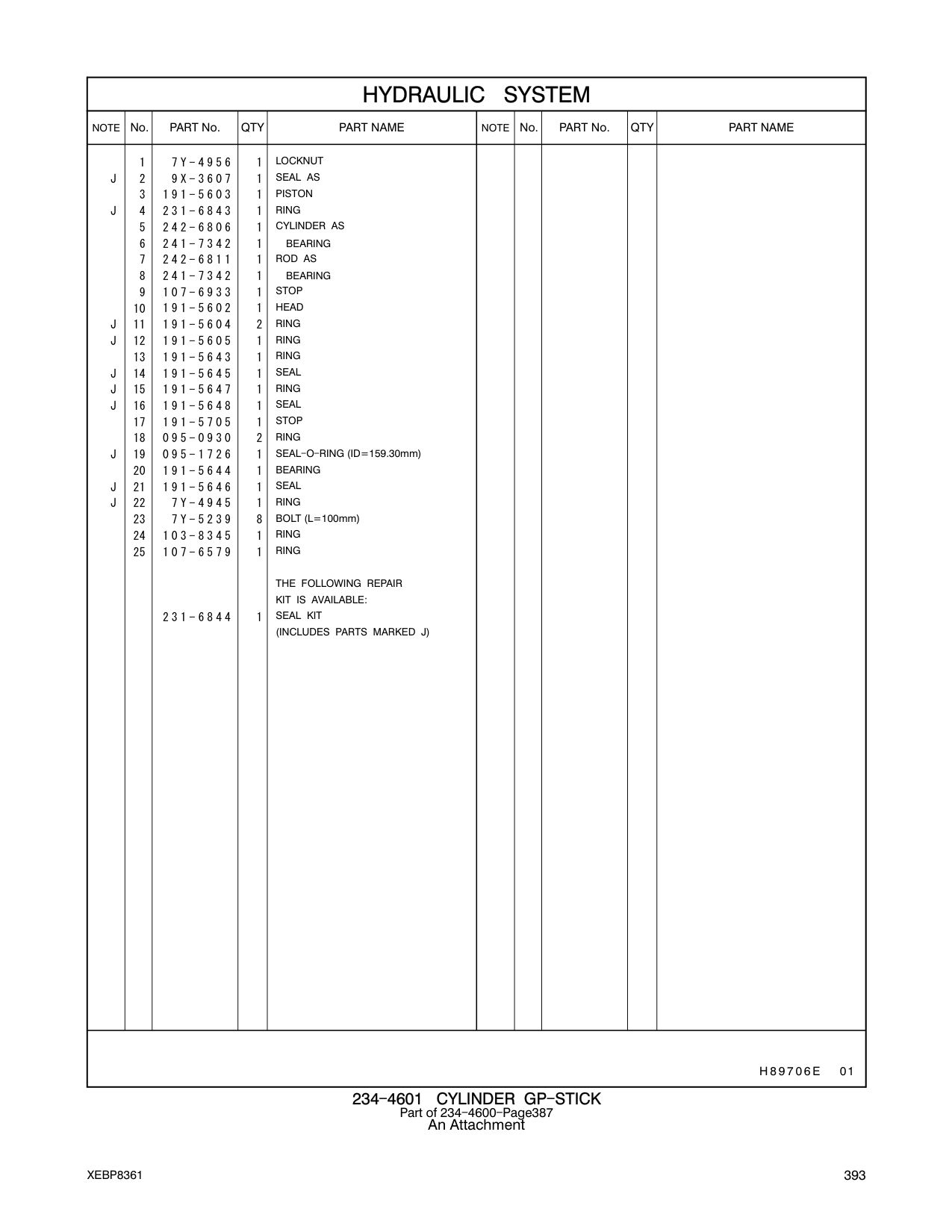 242-6811 ROD AS CAT parts manual diagram