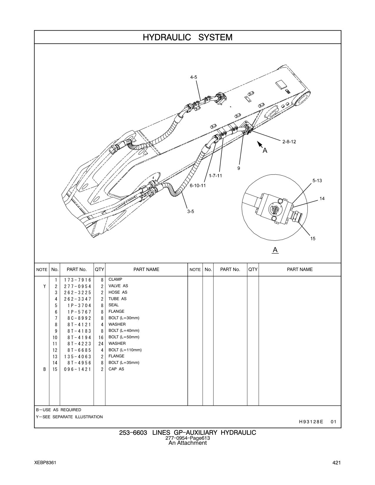 262-3225 HOSE AS CAT parts manual diagram