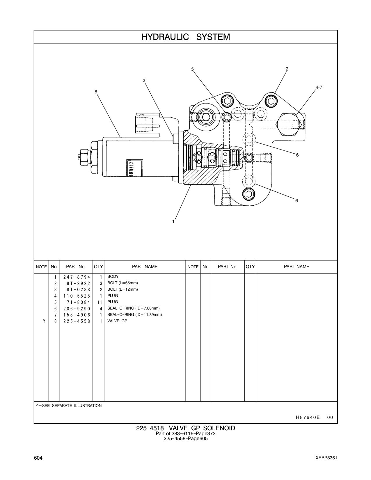 247-8794 BODY CAT parts manual diagram