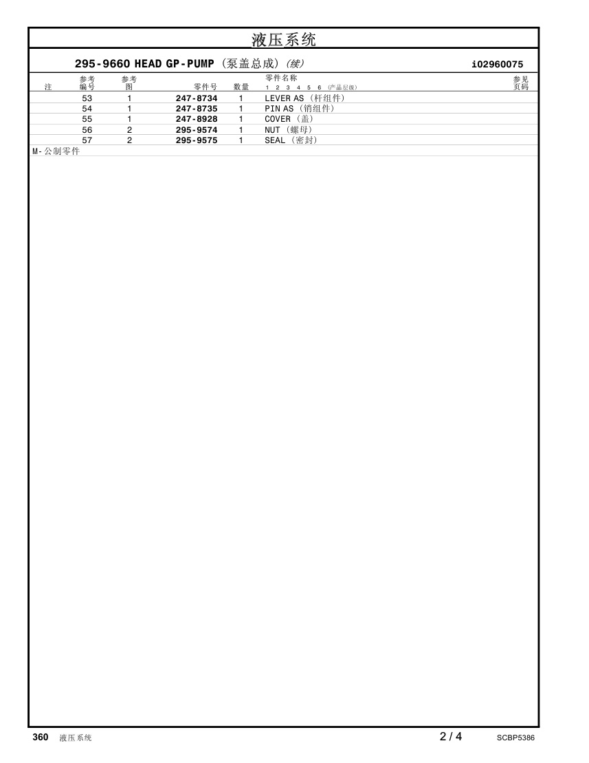 247-8735 PINAS CAT parts manual diagram
