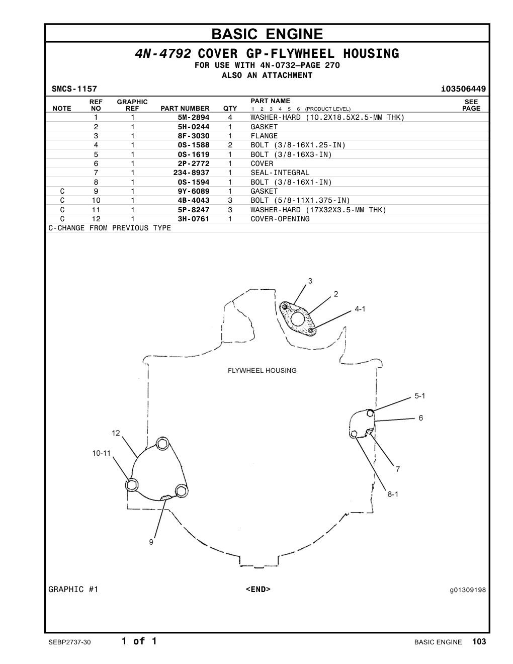 234-8937 SEAL-INTEGRAL CAT parts manual diagram