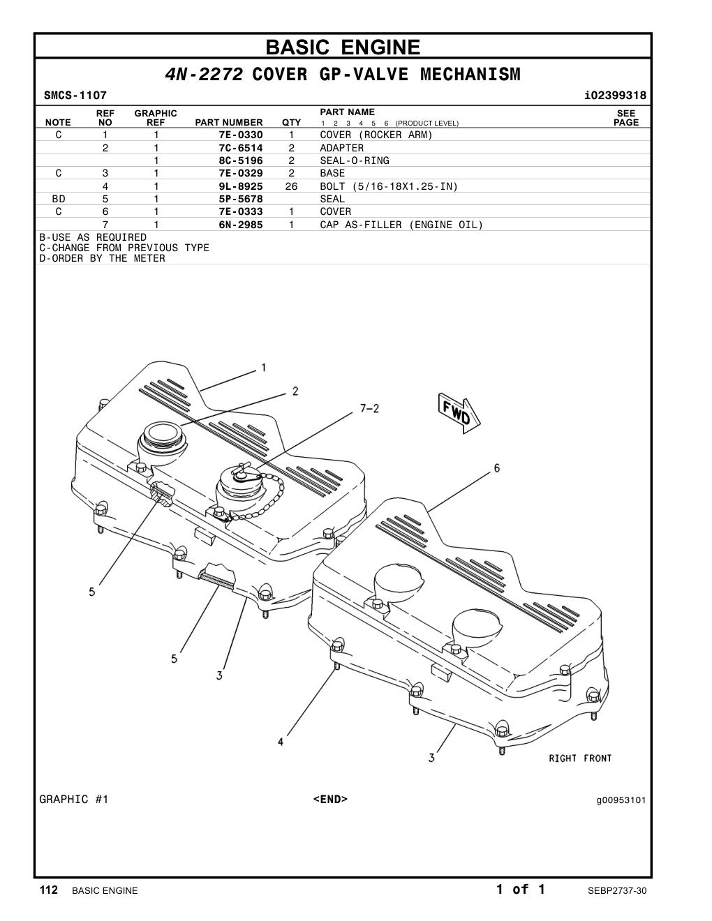 8C-5196 SEAL-O-RING CAT parts manual diagram