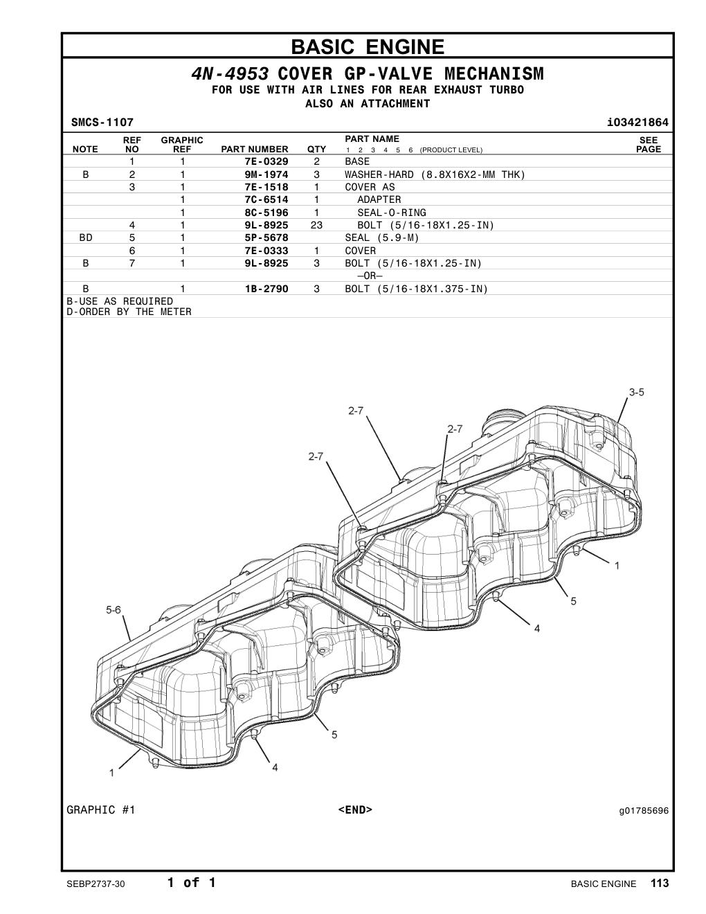 7E-0329 BASE CAT parts manual diagram