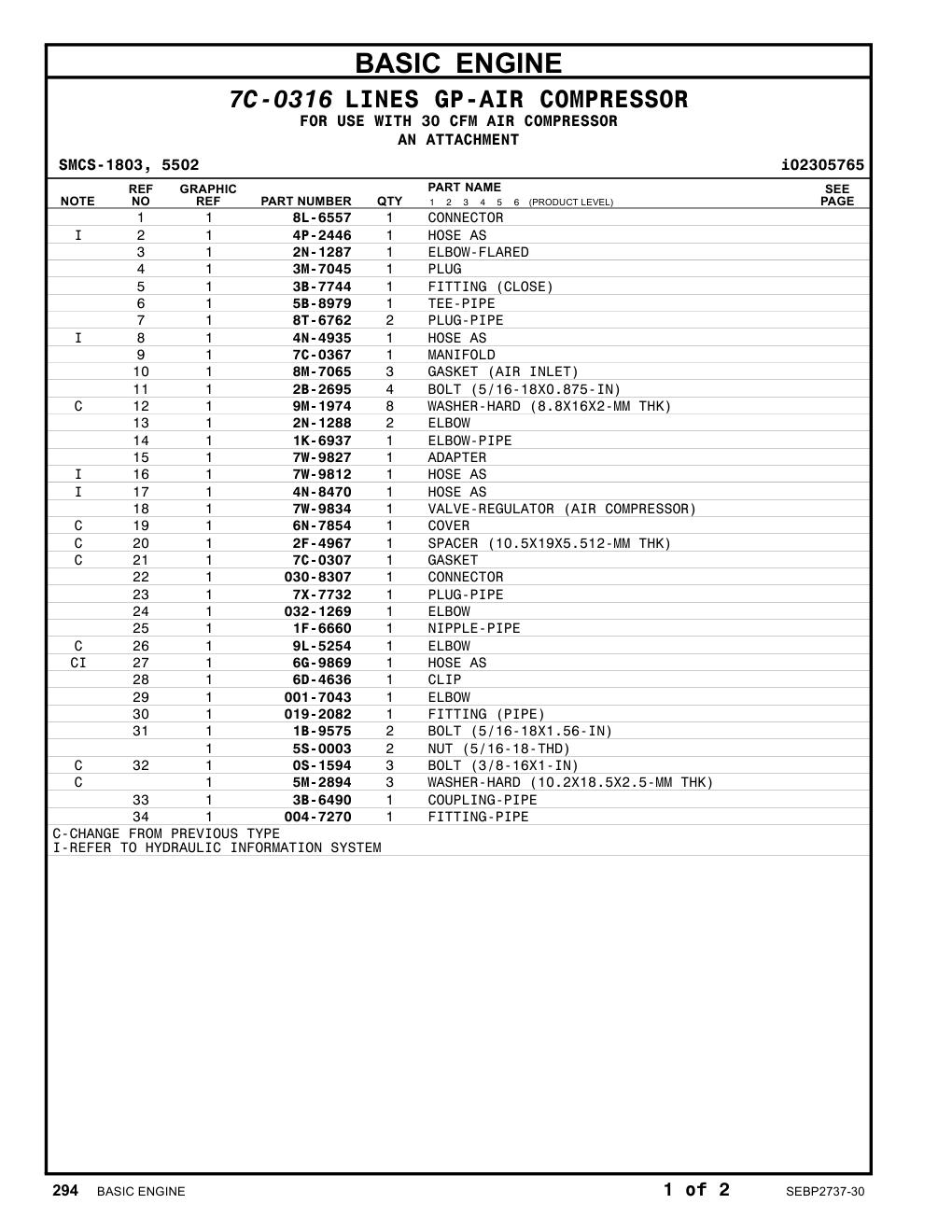 004-7270 FITTING-PIPE CAT parts manual diagram