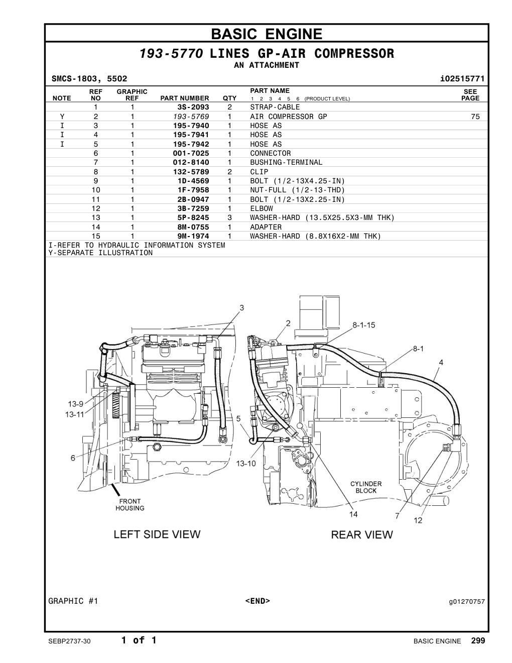 012-8140 BUSHING-TERMINAL CAT parts manual diagram