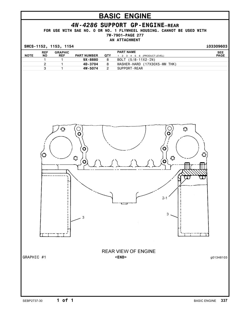9X-8880 BOLT (5/8-11X2-IN) CAT parts manual diagram