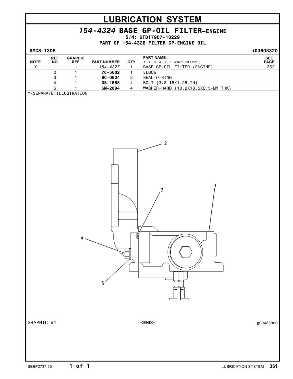 8C-0624 SEAL-O-RING · S/N 6TB17907-18229 CAT parts manual diagram