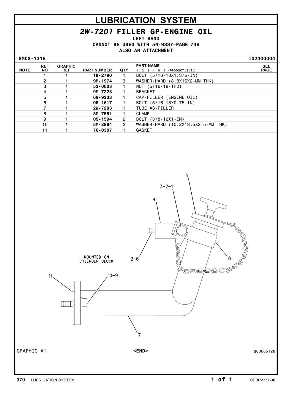 9M-7228 BRACKET CAT parts manual diagram