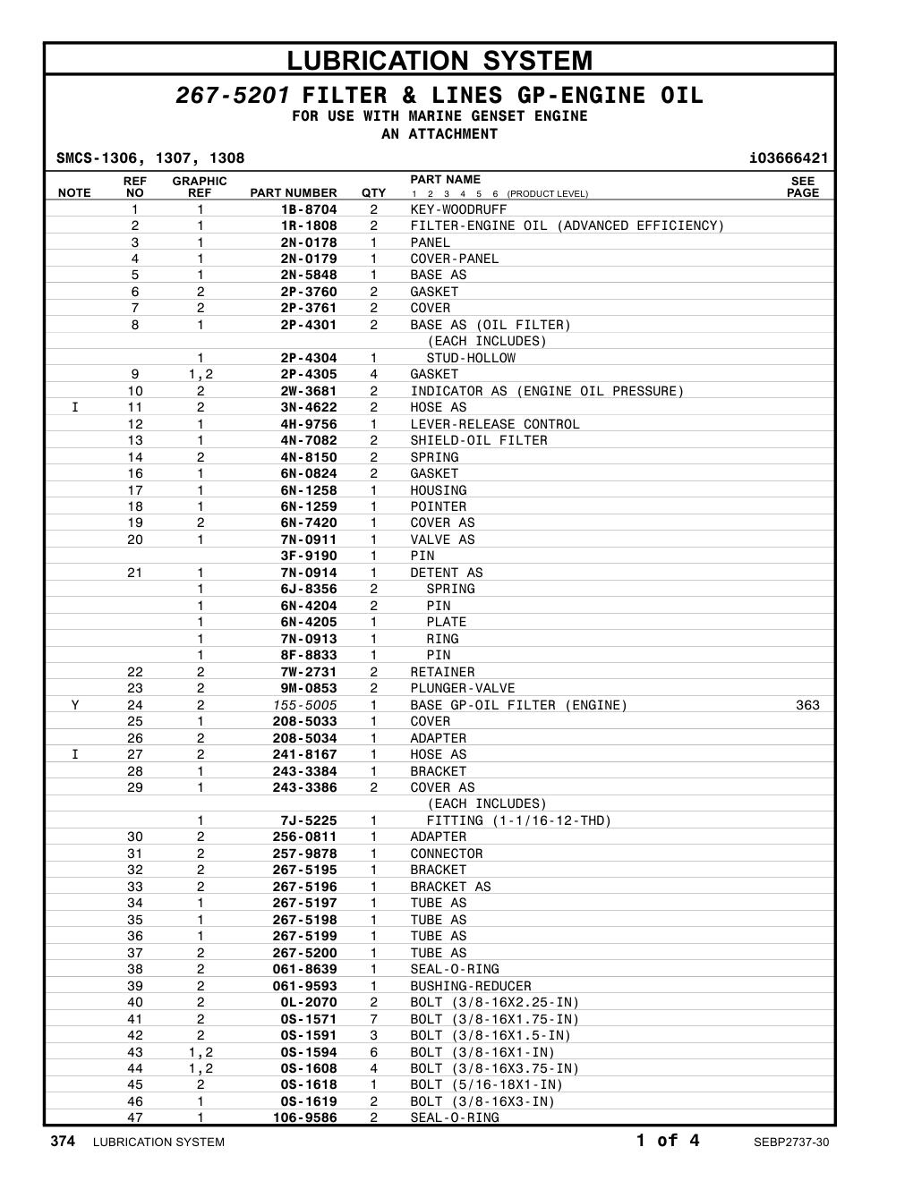 8F-8833 PIN CAT parts manual diagram