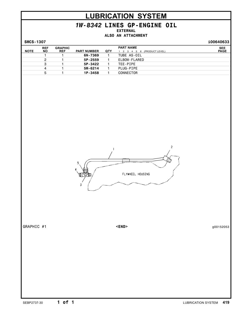 5P-2559 ELBOW-FLARED CAT parts manual diagram