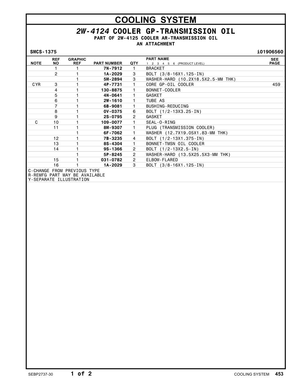 6B-9081 BUSHING-REDUCING CAT parts manual diagram