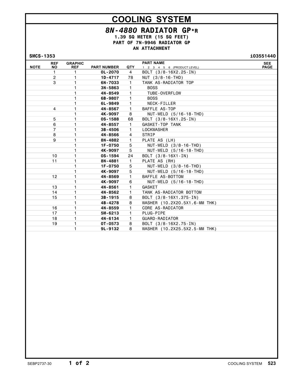 4N-8566 STRIP CAT parts manual diagram