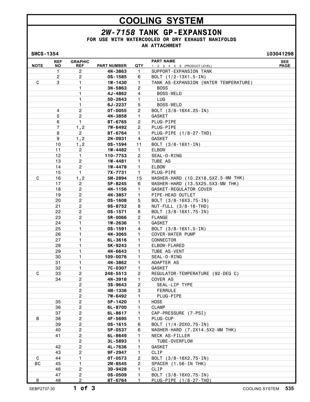 4N-3858 GASKET (TEMPERATURE REGULATOR HOUSING) CAT parts manual diagram