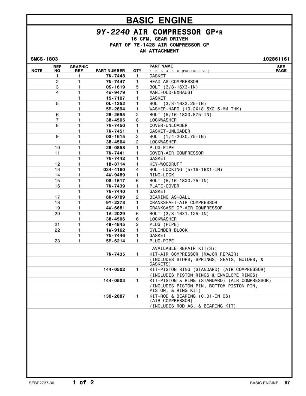 4W-9479 MANIFOLD-EXHAUST CAT parts manual diagram