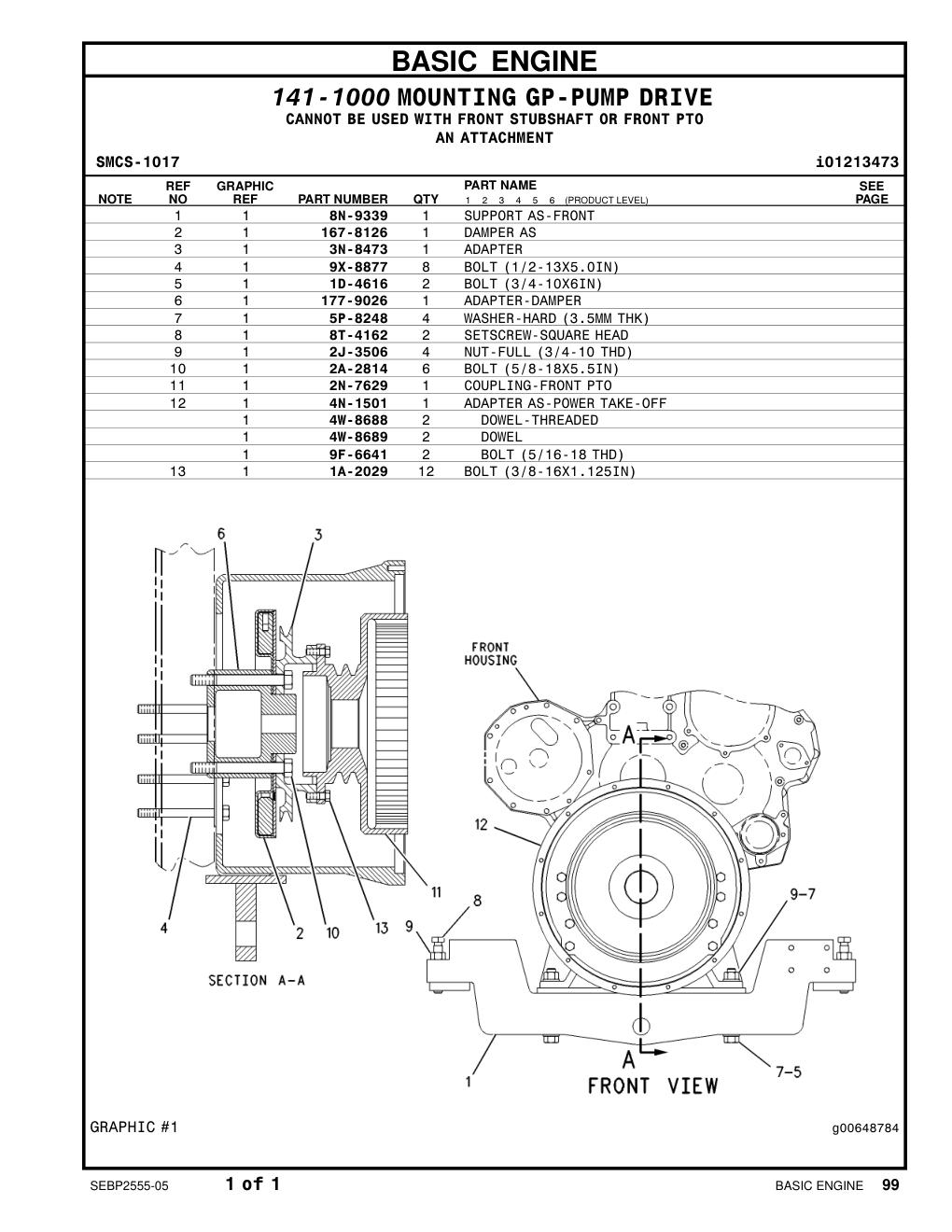 4W-8689 DOWEL-BUSHING CAT parts manual diagram