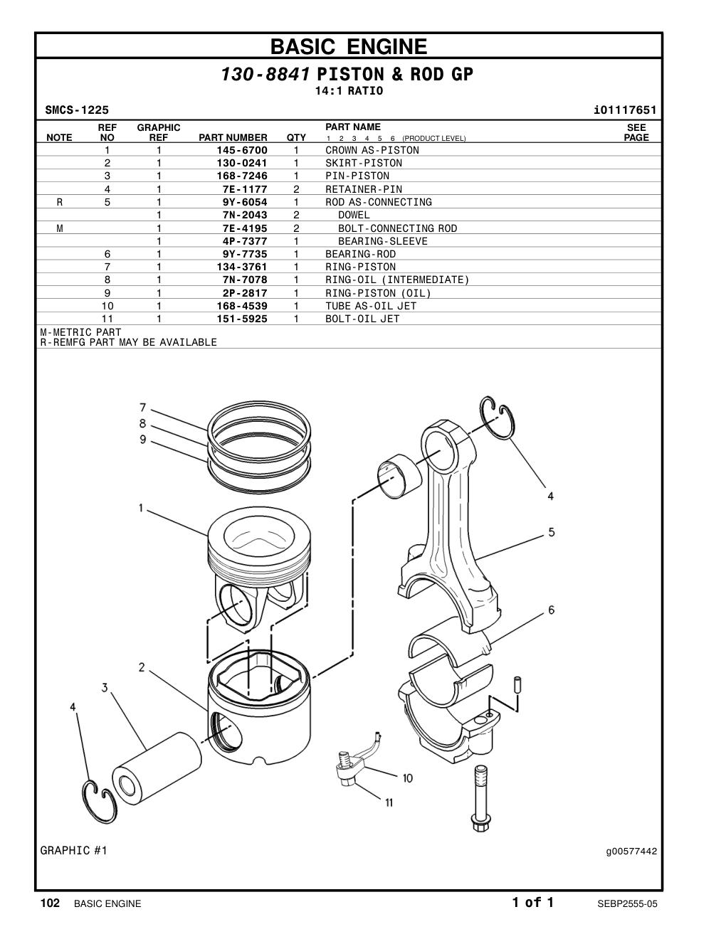 7E-1177 RETAINER-PIN CAT parts manual diagram