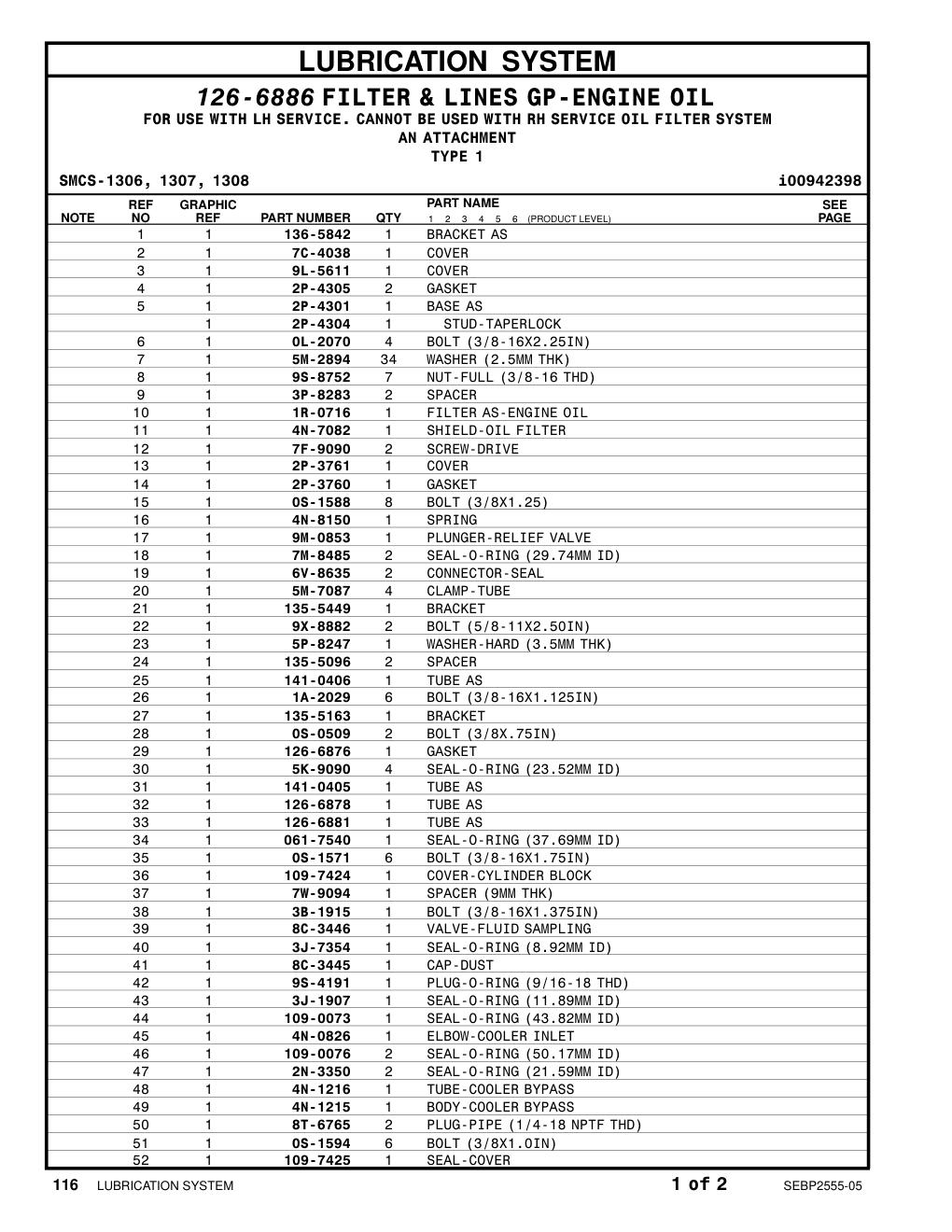 5M-7087 CLAMP-TUBE CAT parts manual diagram