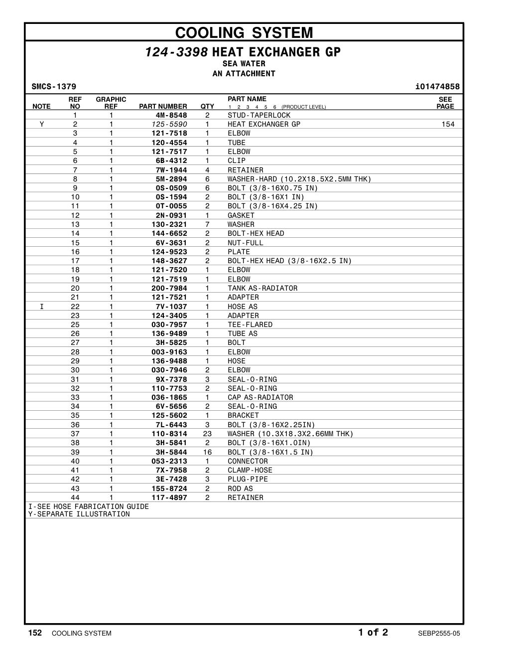 200-7984 TANK AS-RADIATOR CAT parts manual diagram