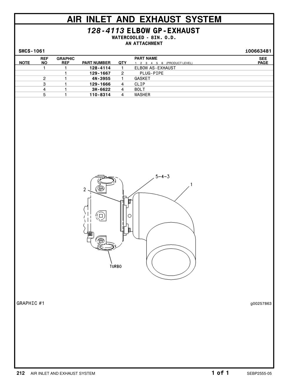 3H-6622 BOLT (3/8-16X1.25-IN) CAT parts manual diagram
