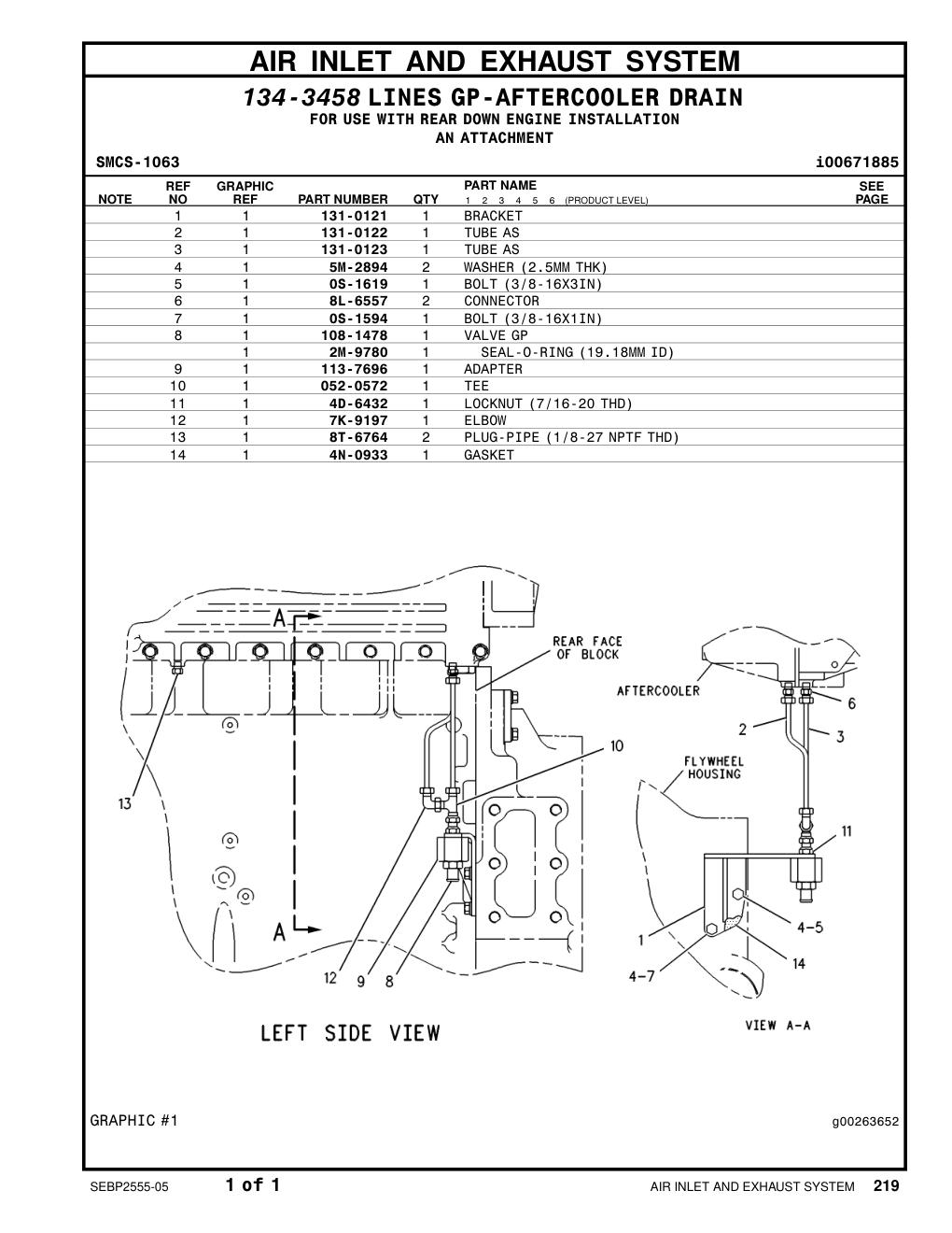 108-1478 VALVE GP (DRAIN) CAT parts manual diagram