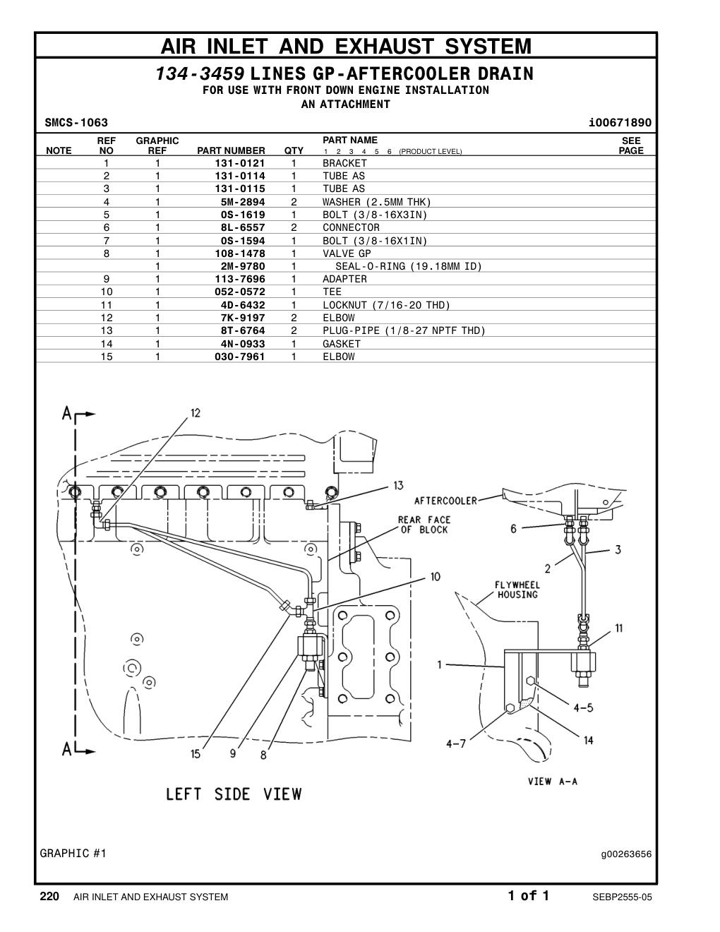 030-7961 ELBOW CAT parts manual diagram