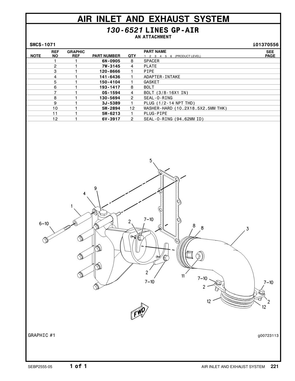6V-3917 SEAL-O-RING CAT parts manual diagram