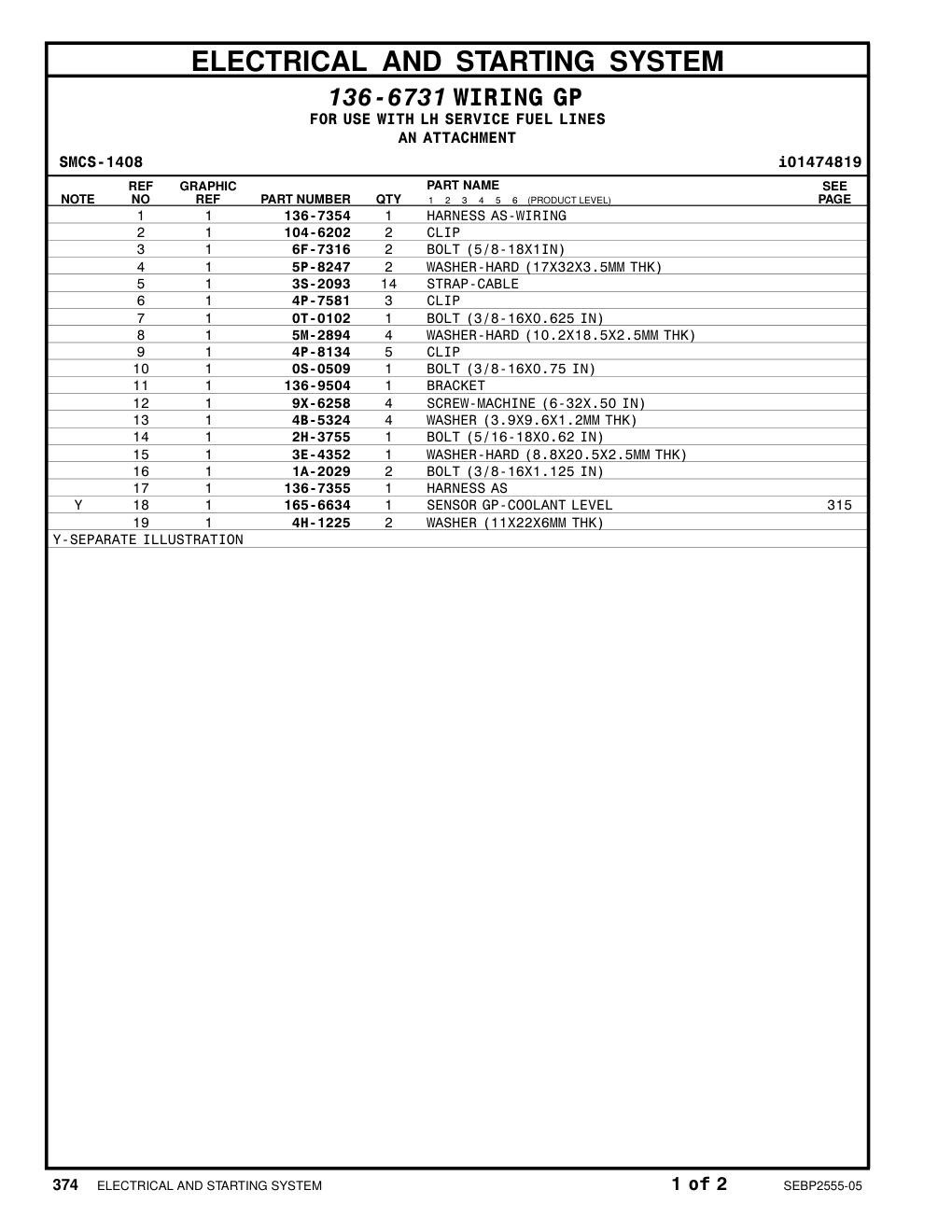 165-6634 SENSOR GP-LIQUID LEVEL (WATER, COOLANT) CAT parts manual diagram