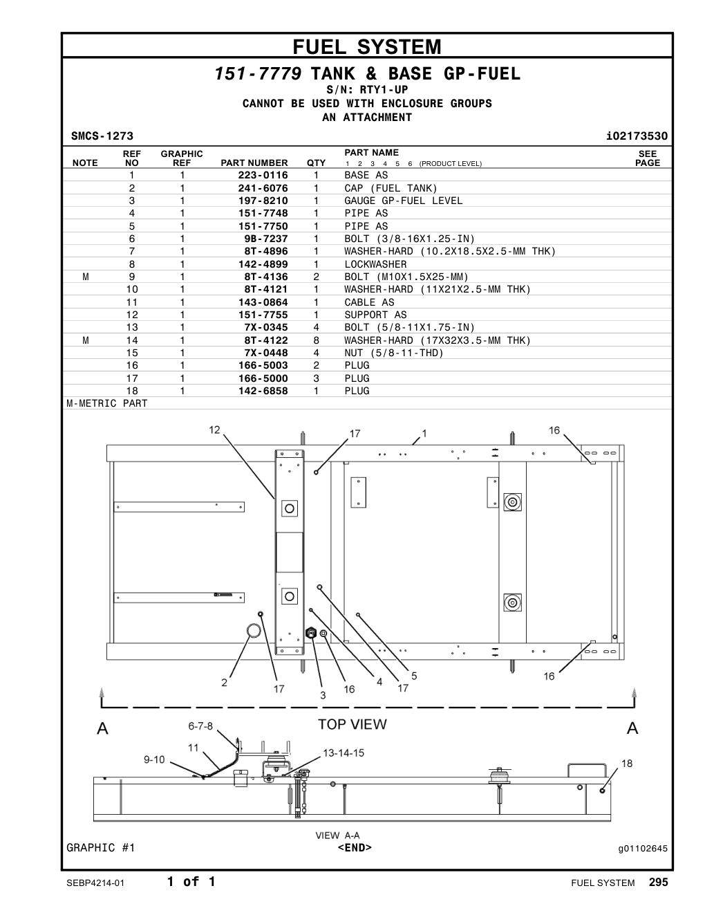 151-7748 PIPE AS · S/N RTY1-UP CAT parts manual diagram