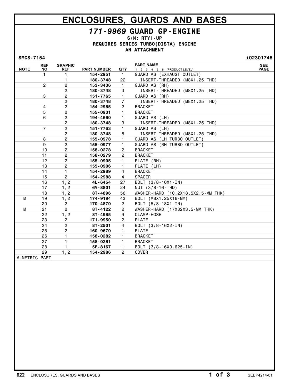 8T-2501 BOLT (3/8-16X2-IN) · S/N RTY1-UP CAT parts manual diagram
