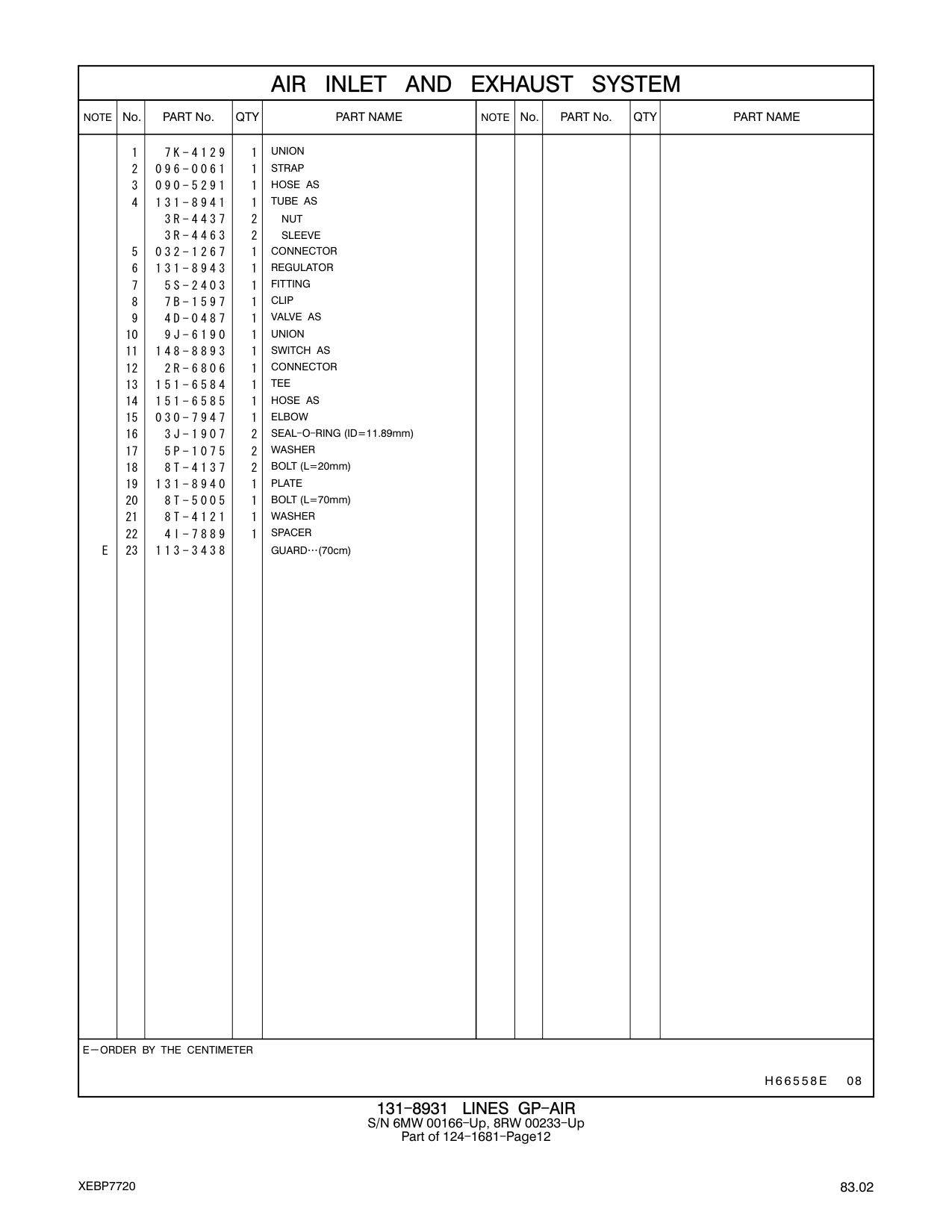 148-8893 SWITCH AS CAT parts manual diagram