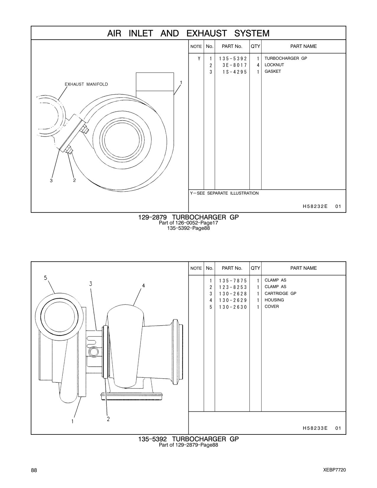 123-8253 CLAMP AS (TURBINE) CAT parts manual diagram