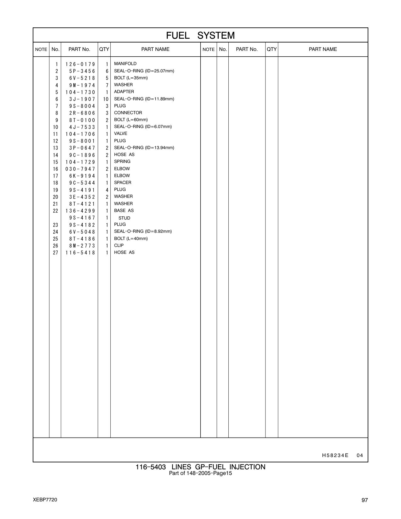 5P-3456 SEAL-O-RING CAT parts manual diagram