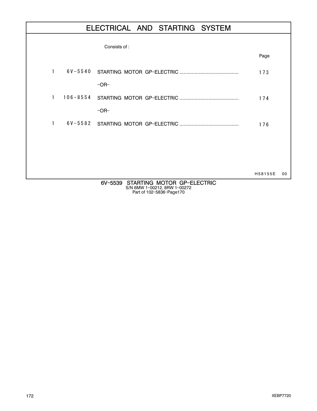 106-8554 STARTING MOTOR GP-ELECTRIC CAT parts manual diagram