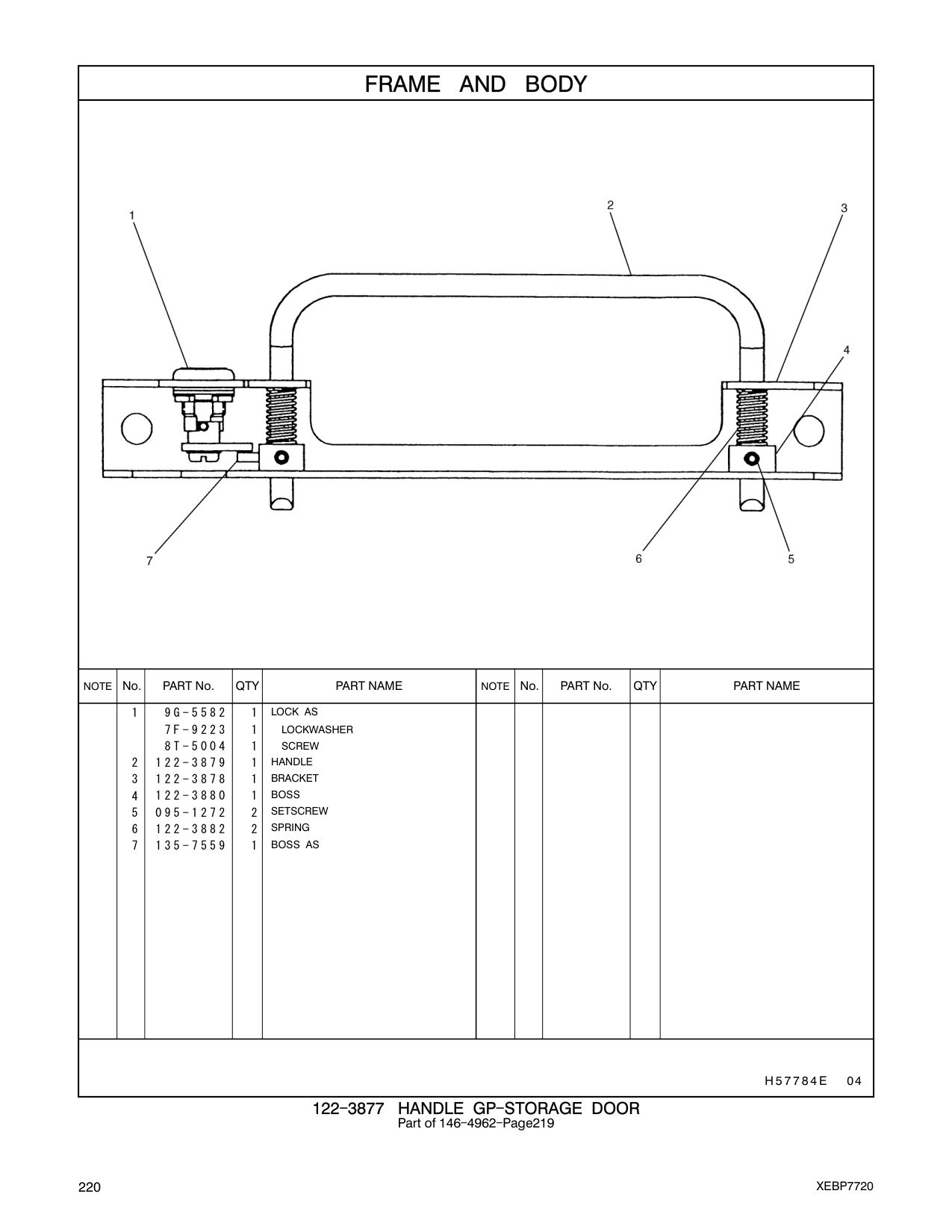 122-3882 SPRING CAT parts manual diagram
