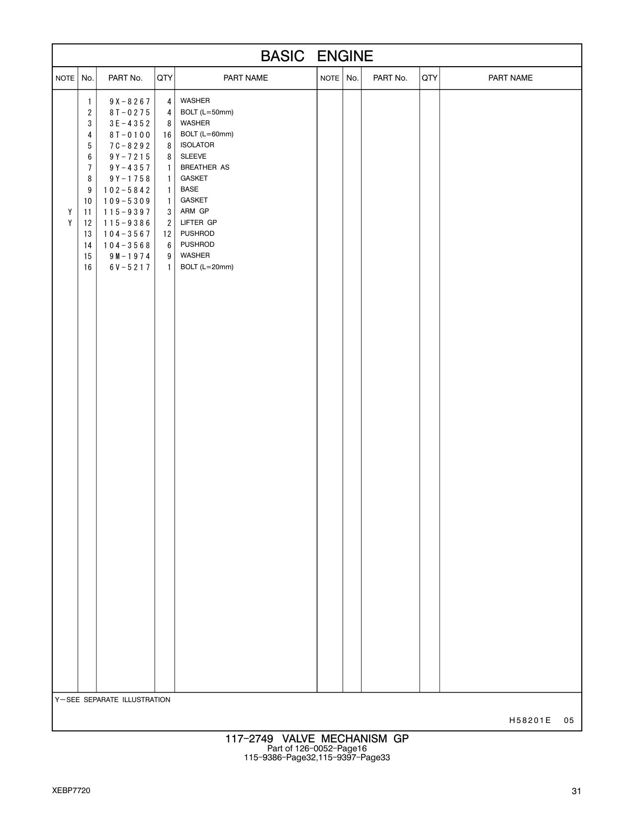 9Y-1758 GASKET CAT parts manual diagram