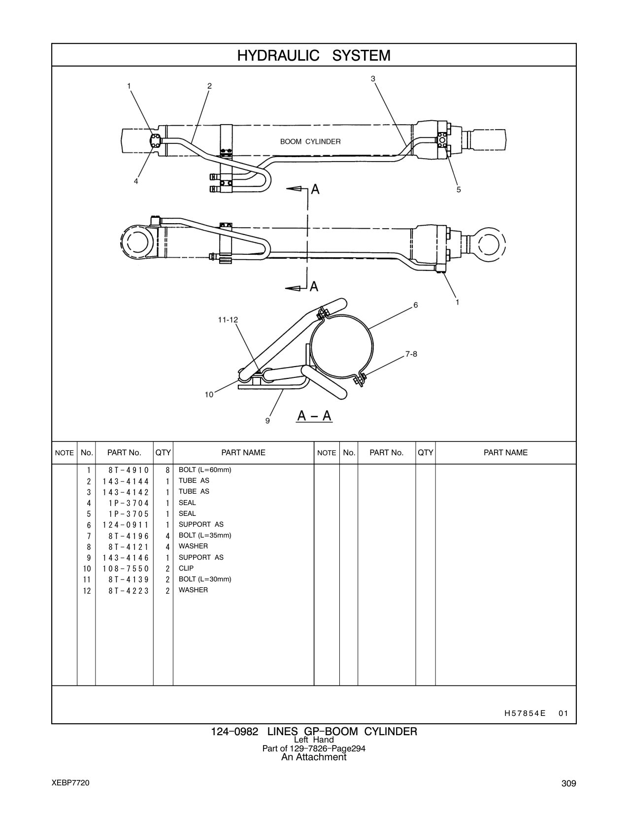143-4144 TUBE AS CAT parts manual diagram