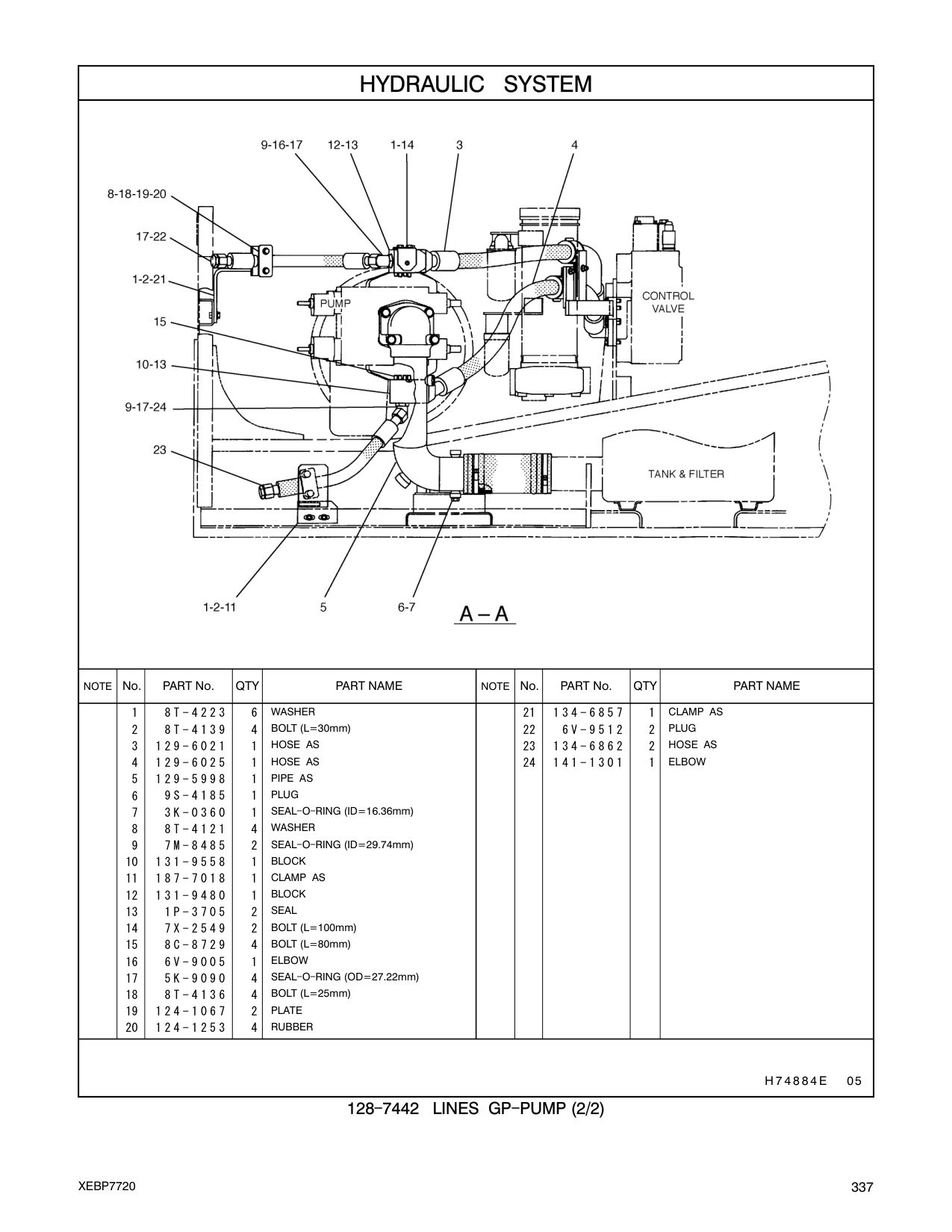 187-7018 CLAMP AS CAT parts manual diagram