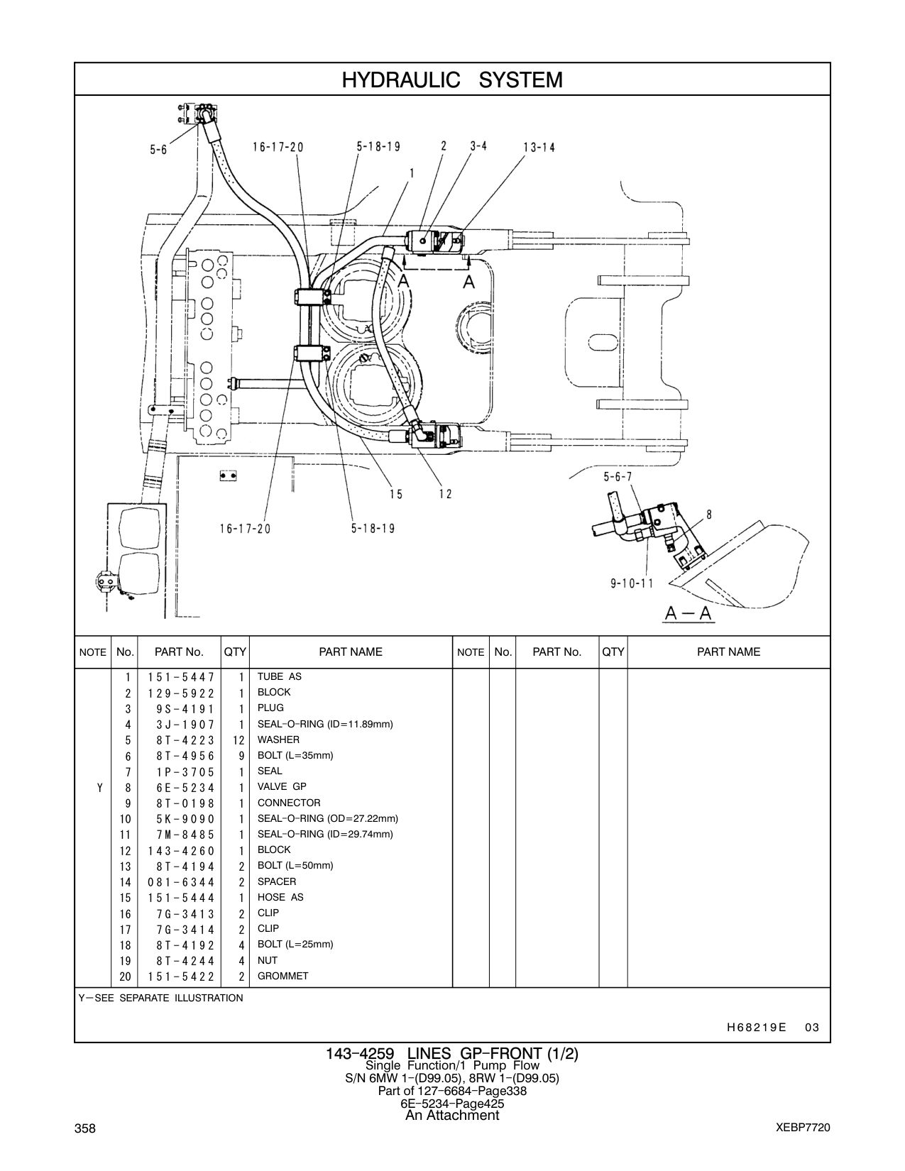 6E-5234 VALVE GP CAT parts manual diagram
