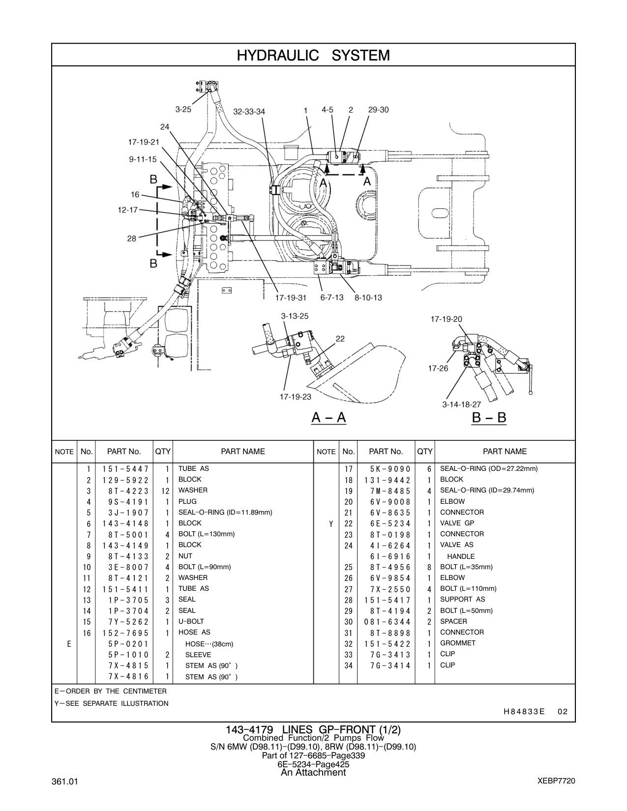 151-5411 TUBE AS CAT parts manual diagram