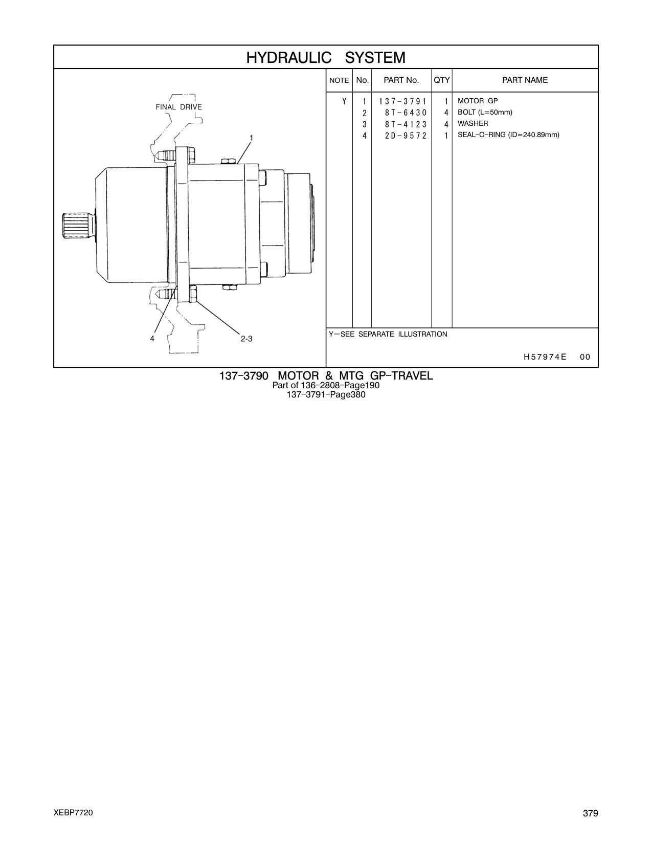 2D-9572 SEAL-O-RING CAT parts manual diagram