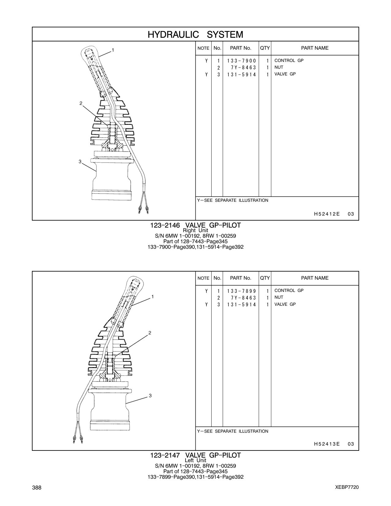 131-5914 VALVE GP CAT parts manual diagram
