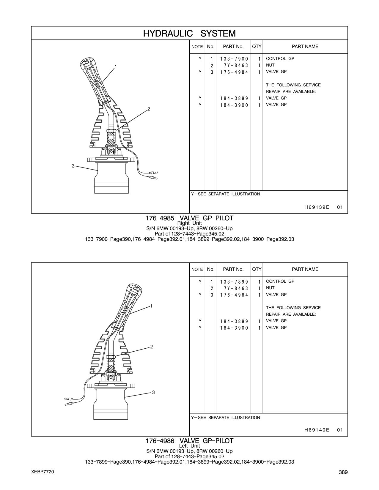 176-4984 VALVE GP CAT parts manual diagram