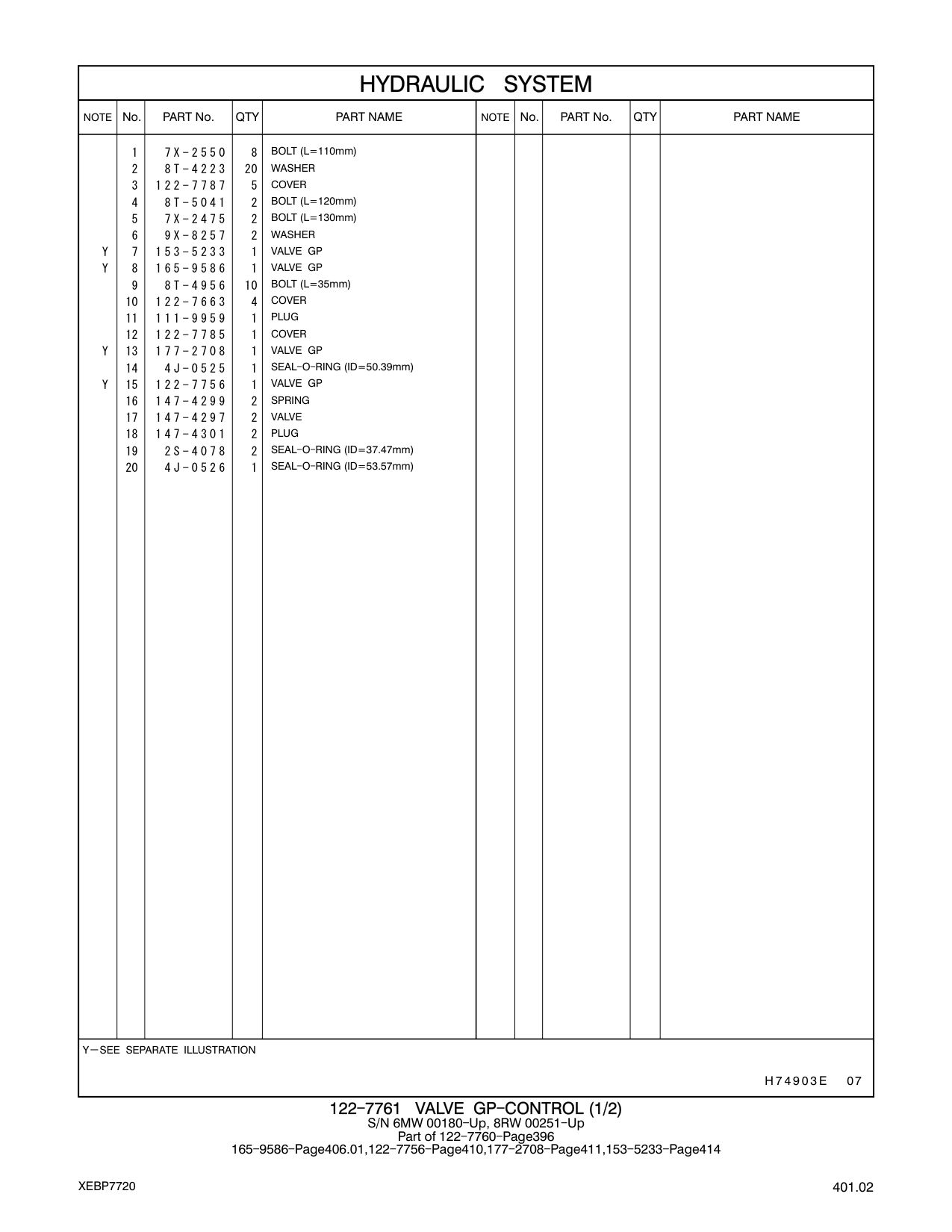 147-4301 PLUG CAT parts manual diagram