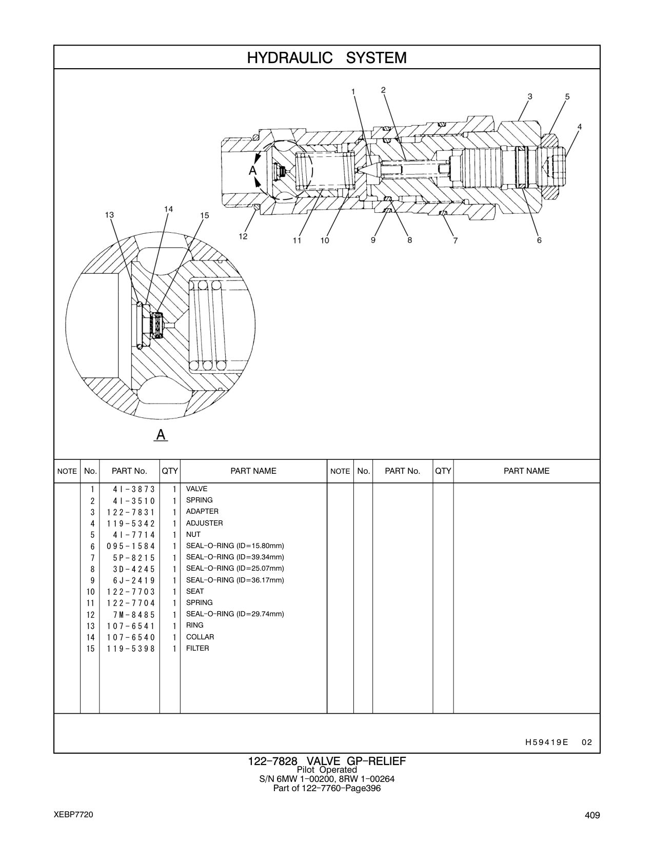 4I-3873 VALVE CAT parts manual diagram