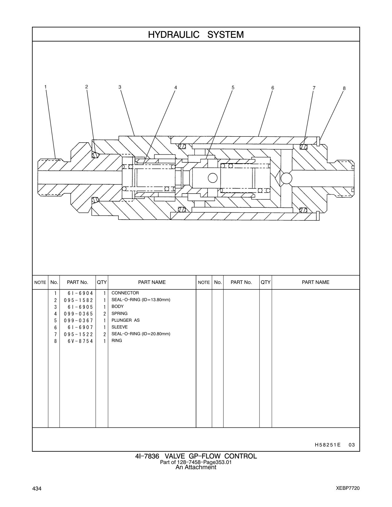 6I-6905 BODY CAT parts manual diagram